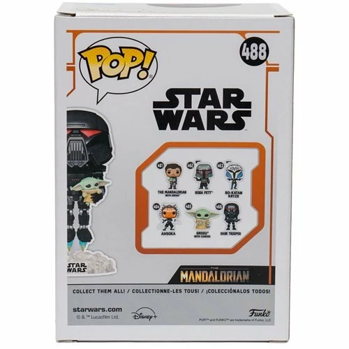 Funko New Arrivals Star Wars: The Mandalorian Dark Trooper With Grogu Glow-in-the-Dark Pop! Vinyl Figure - EE Exclusive 9 Funko New Arrivals Star Wars: The Mandalorian Dark Trooper With Grogu Glow-in-the-Dark Pop! Vinyl Figure - EE Exclusive