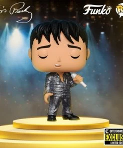 Funko Elvis Presley 1968 Comeback Special Diamond Glitter Pop! Vinyl Figure - EE Exclusive