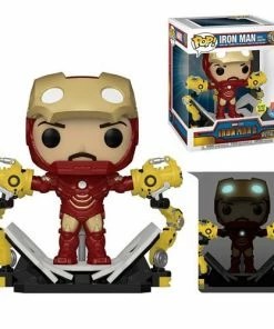 Funko Iron Man 2 Iron Man MK IV With Gantry Glow-in-the-Dark 6-Inch Deluxe Pop! Vinyl Figure - Previews Exclusive New Arrivals