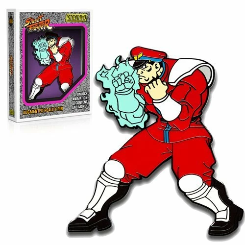 Pinfinity New Arrivals Street Fighter M. Bison Augmented Reality Enamel Pin 1 Pinfinity New Arrivals Street Fighter M. Bison Augmented Reality Enamel Pin