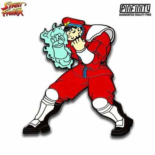 Pinfinity New Arrivals Street Fighter M. Bison Augmented Reality Enamel Pin 2 Pinfinity New Arrivals Street Fighter M. Bison Augmented Reality Enamel Pin