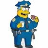 New Arrivals The Simpsons Chief Clancy Wiggum FiGPiN Classic 3-Inch Enamel Pin