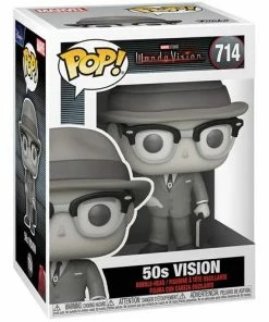 Funko WandaVision 50's Vision Black & White Pop! Vinyl Figure (Dent-But-Mint)