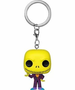 Funko New Arrivals The Nightmare Before Christmas Jack Skellington Blacklight Pocket Pop! Key Chain