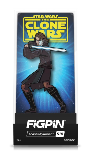 Star Wars The Clone Wars: Anakin Skywalker FiGPiN #518 2 Star Wars The Clone Wars: Anakin Skywalker FiGPiN #518