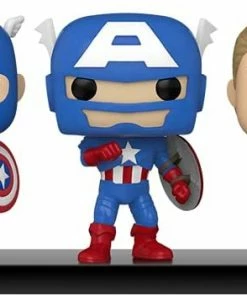 New Arrivals Marvel Funko Pop! Year Of The Shield - Captain America Through The Ages 5 Pack Exclusive