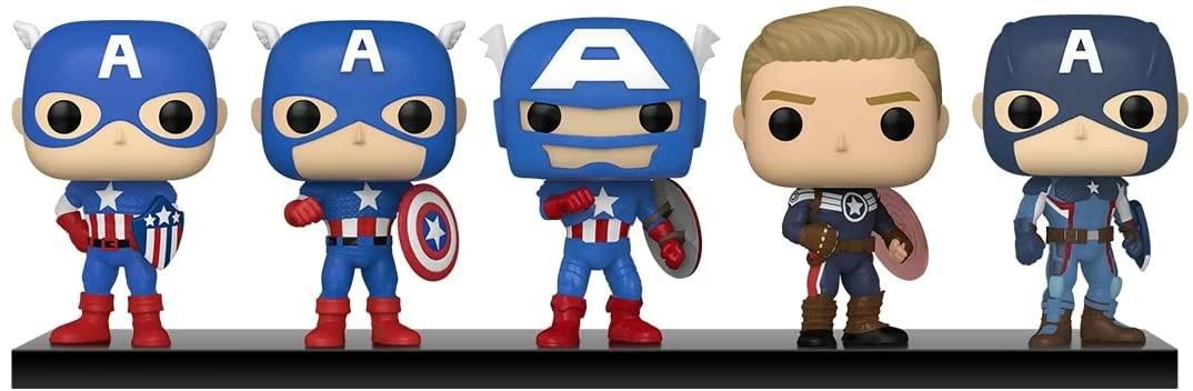 New Arrivals Marvel Funko Pop! Year Of The Shield - Captain America Through The Ages 5 Pack Exclusive 1 New Arrivals Marvel Funko Pop! Year Of The Shield - Captain America Through The Ages 5 Pack Exclusive
