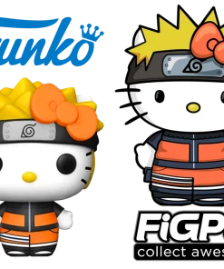 Funko Hello Kitty Sanrio Naruto Pop! Exclusive GITD Vinyl Figure And FiGPiN Bundle