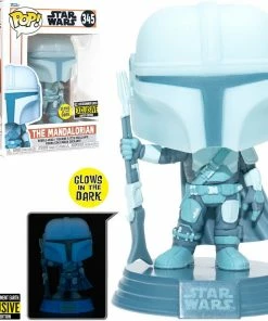 Funko New Arrivals Star Wars: The Mandalorian Hologram Glow-in-the-Dark Pop! Vinyl Figure - EE Exclusive