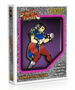 Pinfinity Street Fighter Chun-Li Augmented Reality Enamel Pin