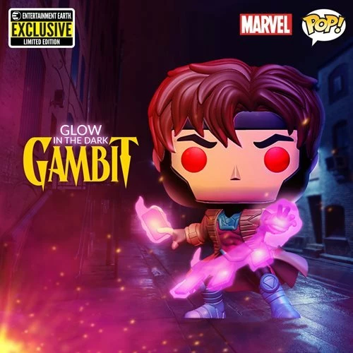 Funko New Arrivals X-Men Gambit Glow-in-the-Dark Pop! Vinyl Figure - EE Exclusive 2 Funko New Arrivals X-Men Gambit Glow-in-the-Dark Pop! Vinyl Figure - EE Exclusive