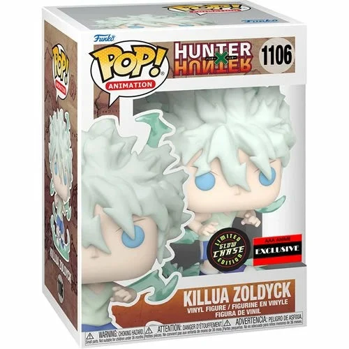Funko Hunter X Hunter Killua Zoldyck Godspeed Pop! Vinyl Figure - AAA Anime Exclusive Chase/Common Bundle 1 Funko Hunter X Hunter Killua Zoldyck Godspeed Pop! Vinyl Figure - AAA Anime Exclusive Chase/Common Bundle