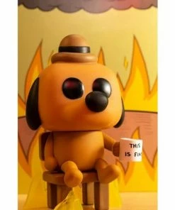 Funko New Arrivals This Is Fine Dog Pop! Vinyl Figure - EE Exclusive