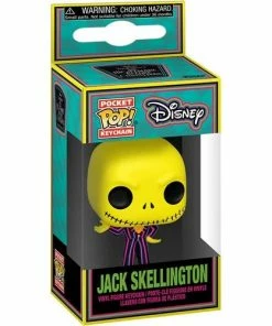 Funko New Arrivals The Nightmare Before Christmas Jack Skellington Blacklight Pocket Pop! Key Chain