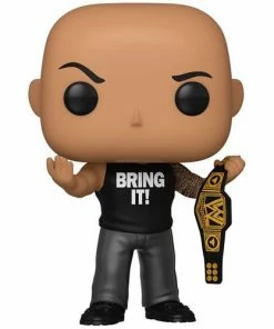 Funko New Arrivals WWE The Rock With Championship Belt Pop! Vinyl Figure - EE Exclusive
