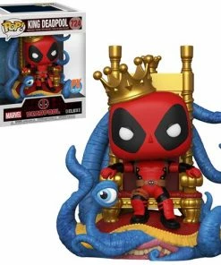 Funko New Arrivals Pop! Deluxe Marvel Heroes King Deadpool On Throne PX Exclusive Vinyl Figure