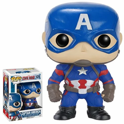 Funko Pop! Marvel - Captain America 3 Movie Civil War - Captain America 1 Funko Pop! Marvel - Captain America 3 Movie Civil War - Captain America