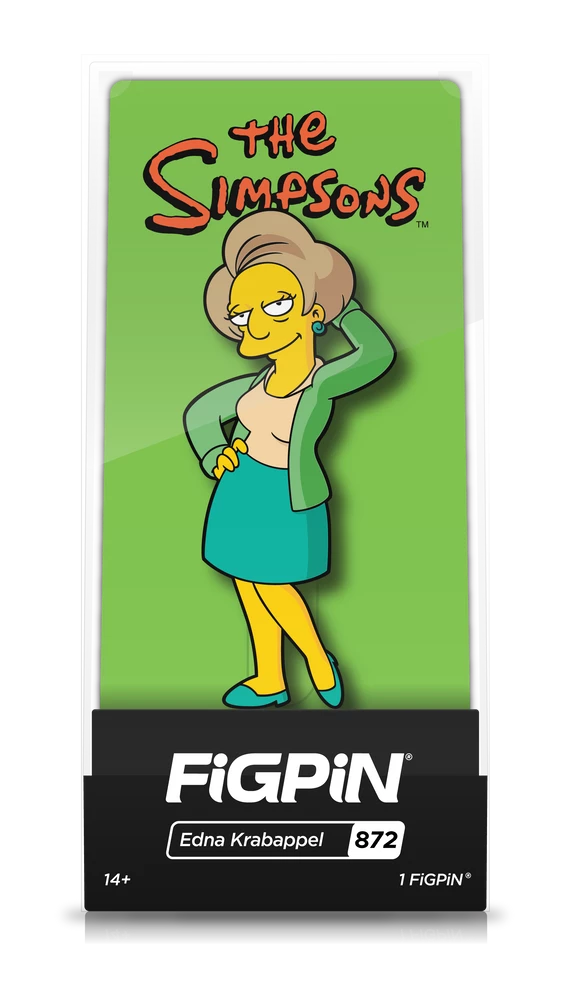 New Arrivals The Simpsons Edna Krabnappel FiGPiN Classic 3-Inch Limited Edition Enamel Pin 2 New Arrivals The Simpsons Edna Krabnappel FiGPiN Classic 3-Inch Limited Edition Enamel Pin