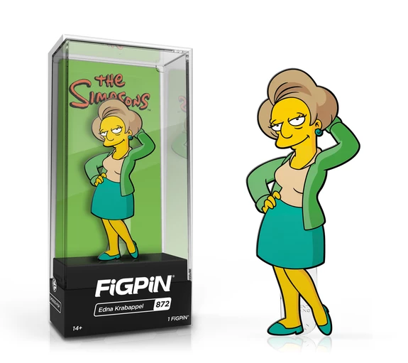 New Arrivals The Simpsons Edna Krabnappel FiGPiN Classic 3-Inch Limited Edition Enamel Pin 4 New Arrivals The Simpsons Edna Krabnappel FiGPiN Classic 3-Inch Limited Edition Enamel Pin