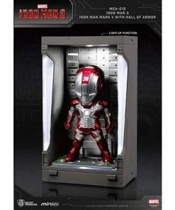 Beast Kingdom Iron Man 3 MEA-015 Iron Man MK V Action Figure With Hall Of Armor Display - Previews Exclusive