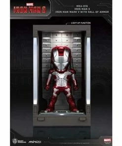 Beast Kingdom Iron Man 3 MEA-015 Iron Man MK V Action Figure With Hall Of Armor Display - Previews Exclusive