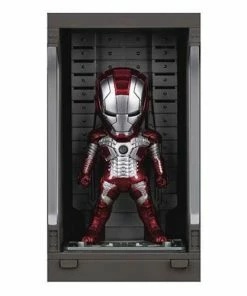Beast Kingdom Iron Man 3 MEA-015 Iron Man MK V Action Figure With Hall Of Armor Display - Previews Exclusive