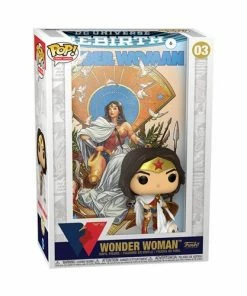 Funko Wonder Woman 80th Rebirth On Throne Pop! Comic Cover With Figure