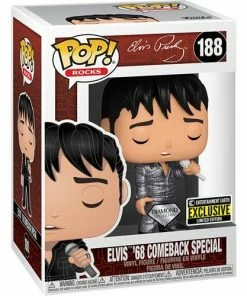 Funko Elvis Presley 1968 Comeback Special Diamond Glitter Pop! Vinyl Figure - EE Exclusive