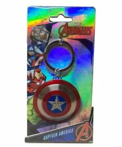 Monogram Captain America Shield Pewter Key Chain New Arrivals