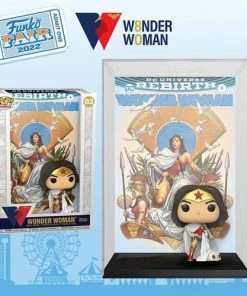 Funko Wonder Woman 80th Rebirth On Throne Pop! Comic Cover With Figure
