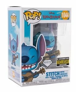 Funko New Arrivals Lilo & Stitch Stitch With Ukulele Diamond Glitter Pop! Vinyl Figure - EE Exclusive