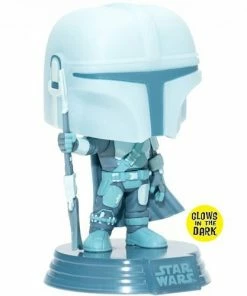 Funko New Arrivals Star Wars: The Mandalorian Hologram Glow-in-the-Dark Pop! Vinyl Figure - EE Exclusive