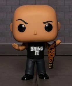 Funko New Arrivals WWE The Rock With Championship Belt Pop! Vinyl Figure - EE Exclusive