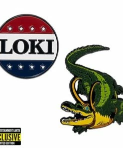 Salesone Studios New Arrivals Loki President Loki Button And Alligator Loki Pin 2-Pack - EE Exclusive