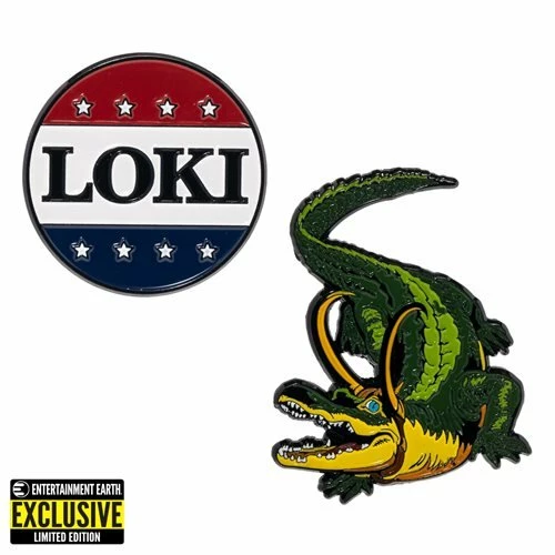 Salesone Studios New Arrivals Loki President Loki Button And Alligator Loki Pin 2-Pack - EE Exclusive 1 Salesone Studios New Arrivals Loki President Loki Button And Alligator Loki Pin 2-Pack - EE Exclusive