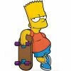 The Simpsons Bart Simpson With Skateboard FiGPiN Classic 3-Inch Enamel Pin