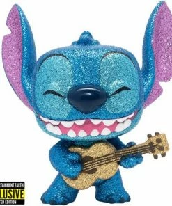 Funko New Arrivals Lilo & Stitch Stitch With Ukulele Diamond Glitter Pop! Vinyl Figure - EE Exclusive