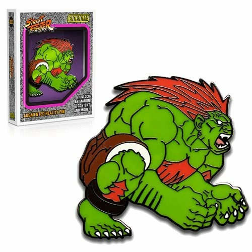 Pinfinity Street Fighter Blanka Augmented Reality Enamel Pin 1 Pinfinity Street Fighter Blanka Augmented Reality Enamel Pin