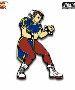 Pinfinity Street Fighter Chun-Li Augmented Reality Enamel Pin