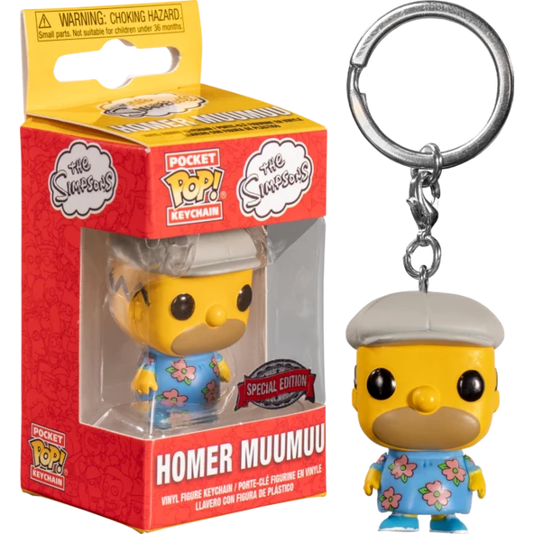 Funko Exclusives Pocket Pop! Keychain The Simpsons: Homer Muumuu Special Edition 1 Funko Exclusives Pocket Pop! Keychain The Simpsons: Homer Muumuu Special Edition